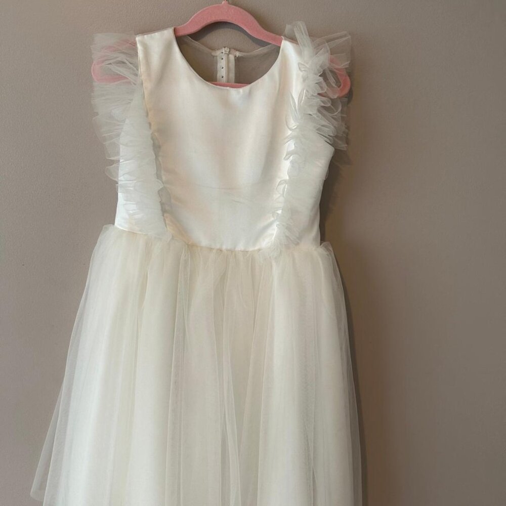 🌸 Elegant Blooms Flower Girl Dress & Rhinestone Shoes🌸 - Picture 10 of 11